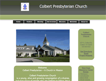 Tablet Screenshot of colbertpres.org